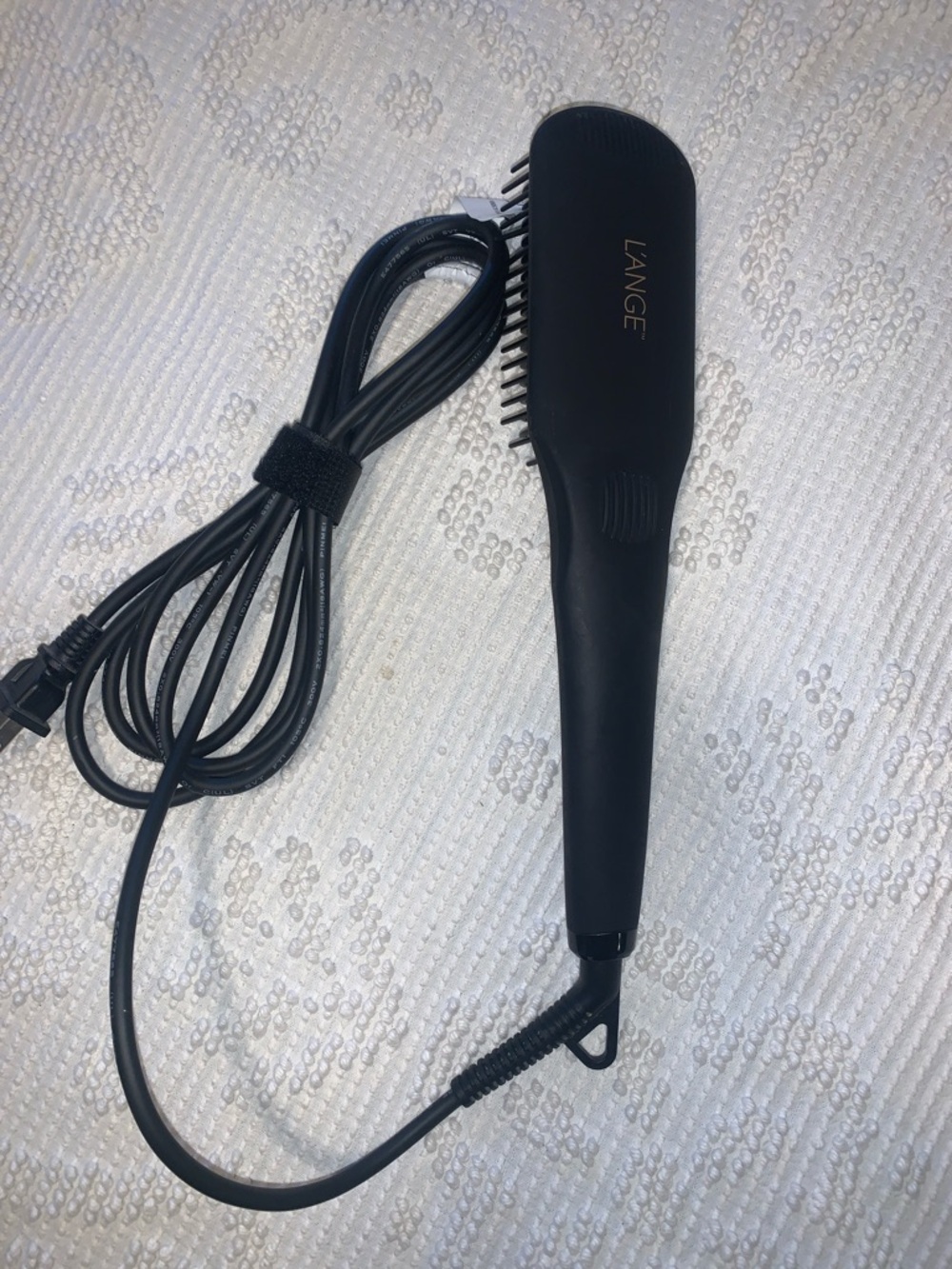 L'ANGE Le Vite Black Corded Hair Straightening Brush - Picture 1 of 3